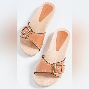 ISABEL MARANT Jaso embellished slides in NATURAL - Size 37